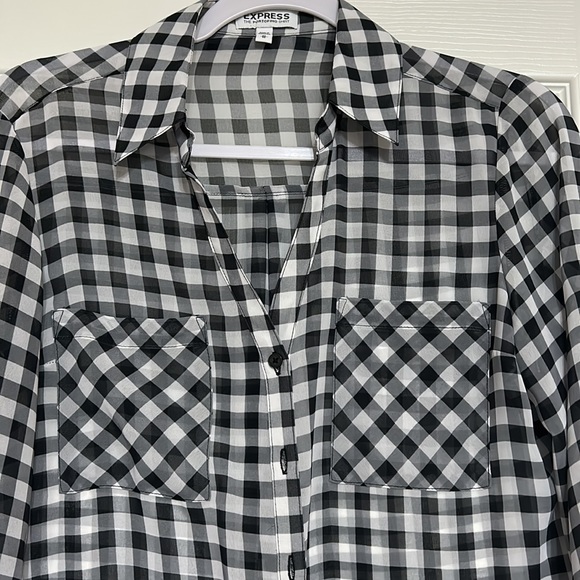 Black and White Portofino Blouse M - Picture 3 of 4